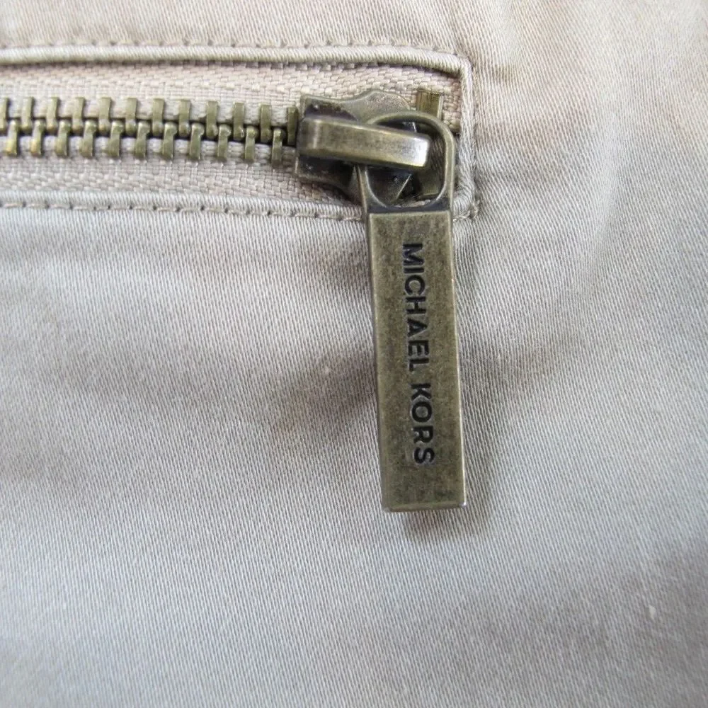 Michael Kors Women's Size‎ 8 Khaki Zipper Pockets Pants
